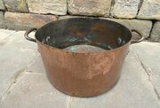 Large Copper Log Bin