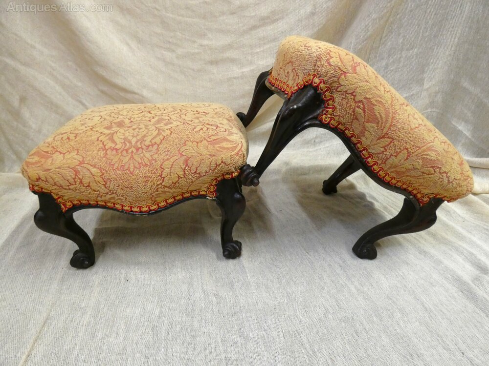 Footstools Pair Of Footstools as136a2433 / ath3863 - Antiques Atlas