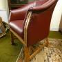pair of leather chairs  club chairs