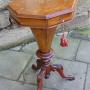 Rosewood Marquetry Sewing Table / Work Table