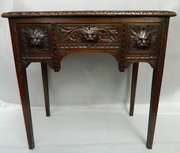 Carved Oak Green Man Table