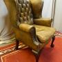 leather armchair  wingback chair