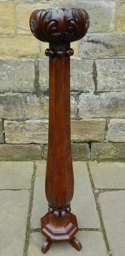 Mahogany Plant Stand  / Torchere 