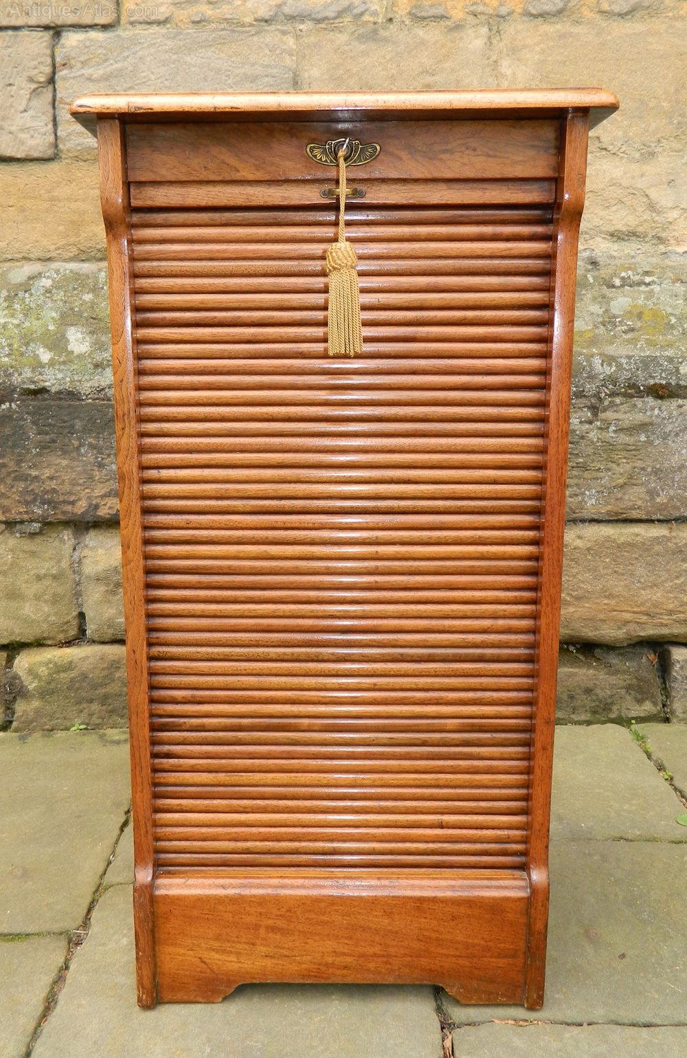 Mahogany Tambour Front Filing Antiques Atlas