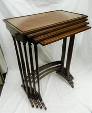 Nest Of Four Mahogany Tables