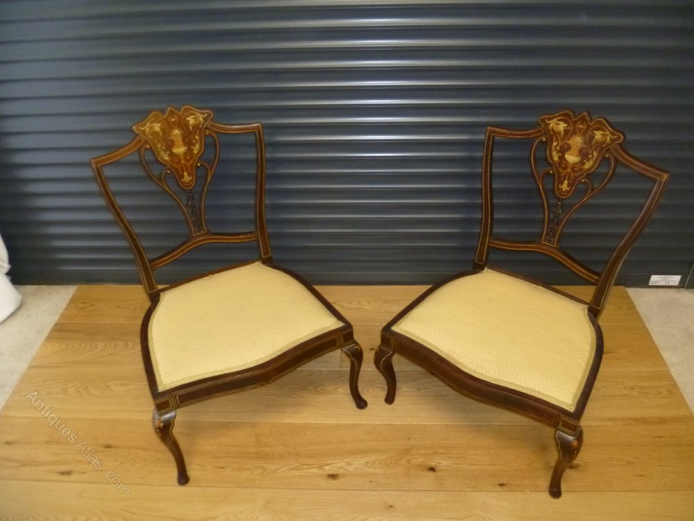 Pair Of Nursing Chairs Antiques Atlas