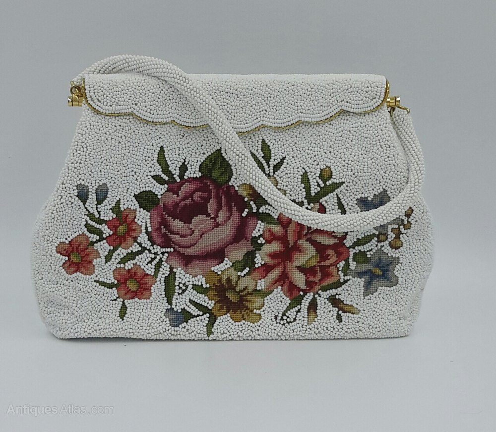 vintage white purse