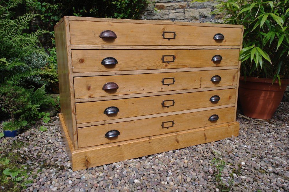 Victorian Pine Plan Chest Antiques Atlas