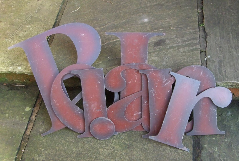 Antiques Atlas Vintage French Store Front Letters