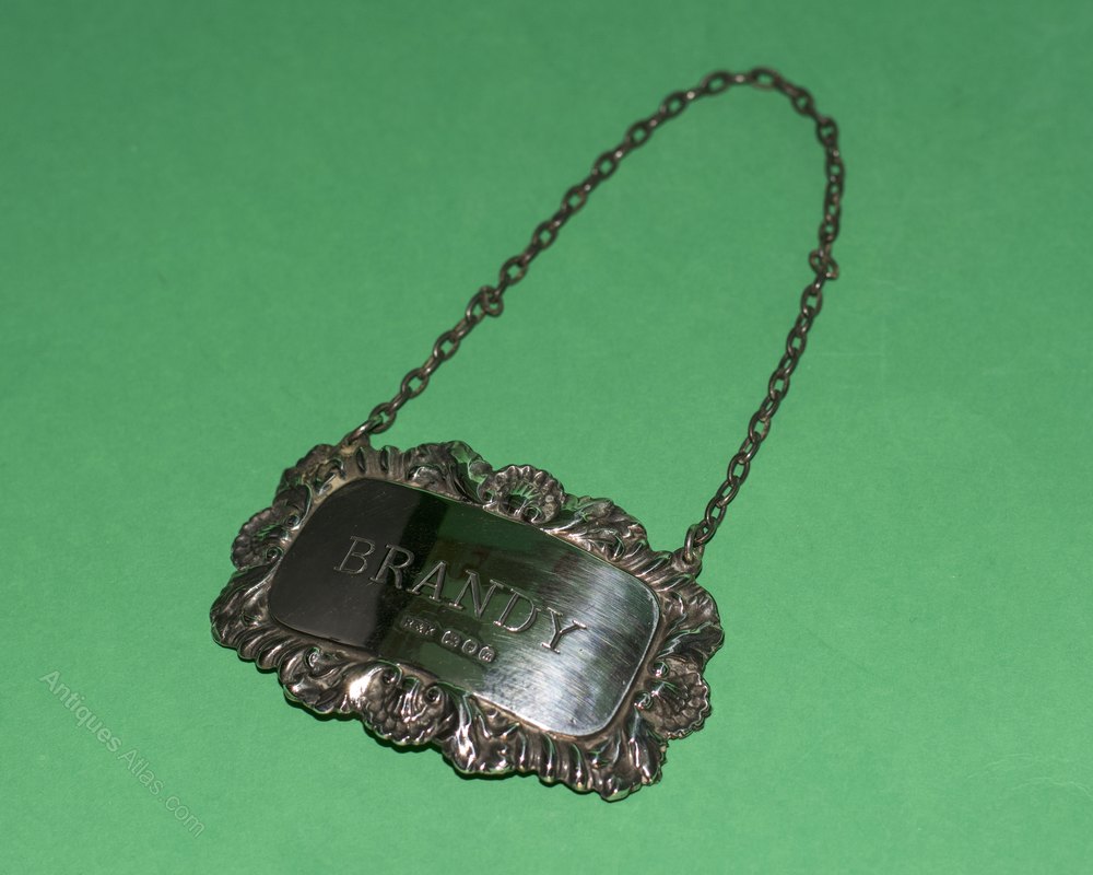 Antiques Atlas Silver Brandy Decanter Label London 1967