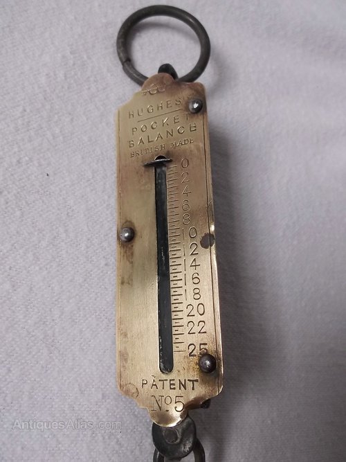 Antiques Atlas - Antique Brass Pocket Balance as059a1235