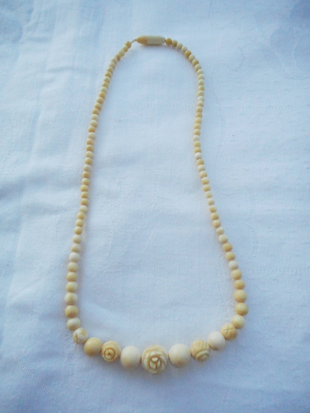Antiques Atlas Antique Chinese Carved & Graduated Ivory Necklace