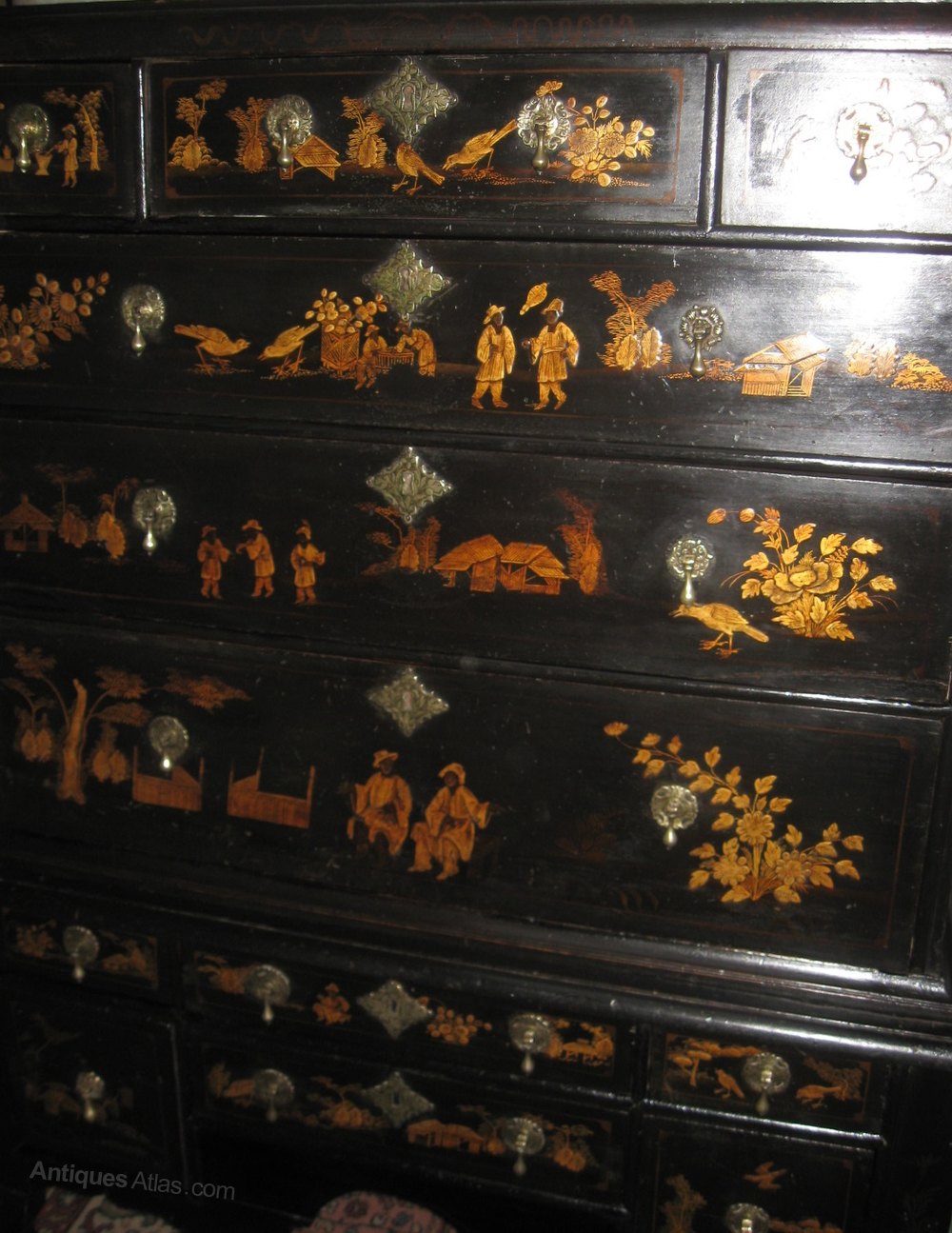 18th Century Lacquered Chest Of Drawers C1730 Antiques Atlas