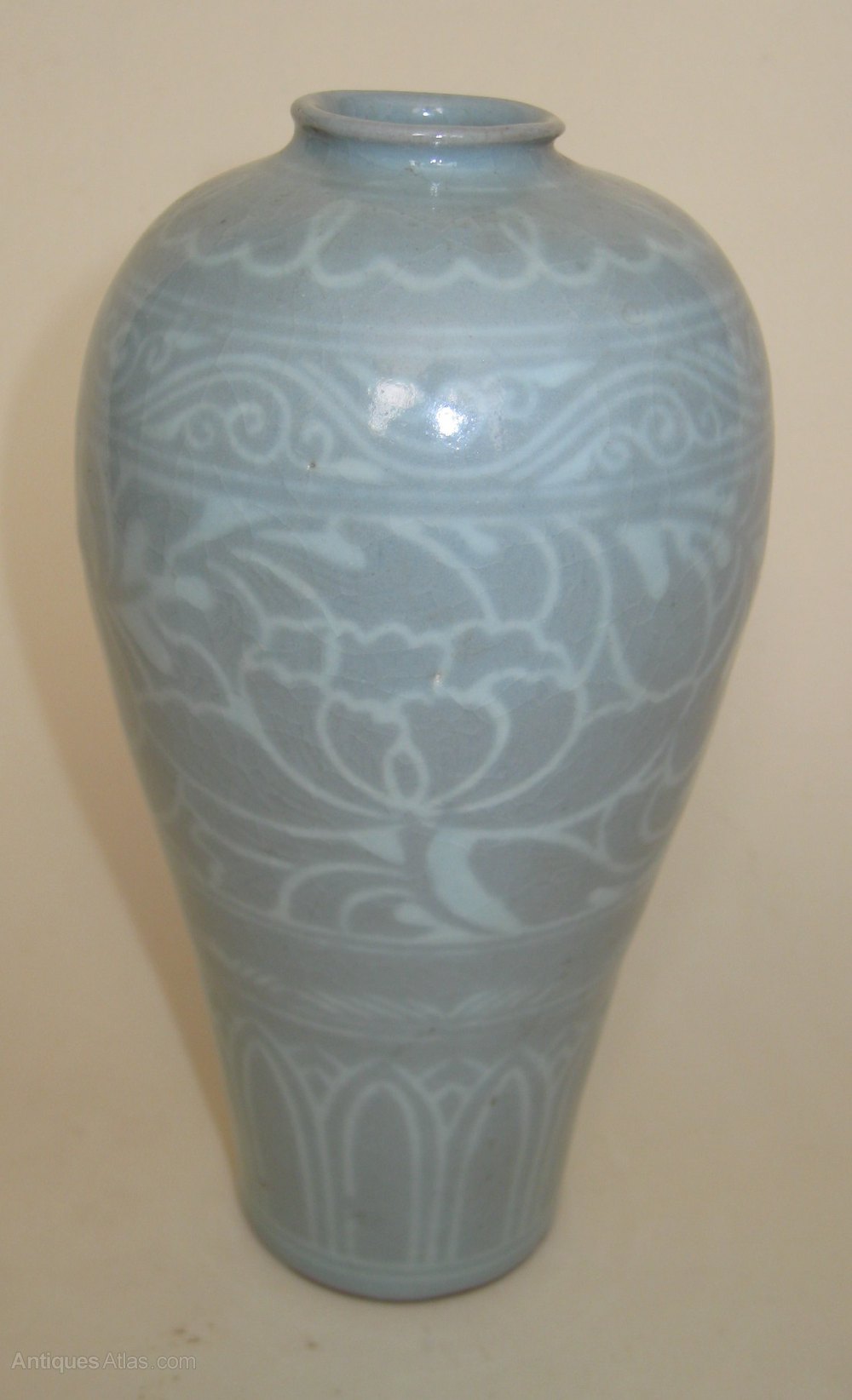 Antiques Atlas Qing Period Floral Celadon Vase