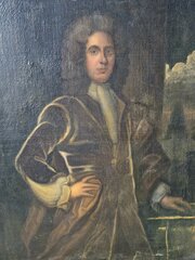 18thc Three Quarter Length Portrait Of A Gentleman