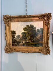 A 19th Century Oil On Board 