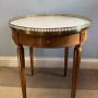 A French Walnut Marble Top Centre Table 