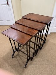 A Set Of Four Edwardian Mahogany Nest Of Tables 