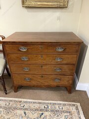 Early 19th C. Mahogany Chest Of Drawers  