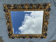 Italian Antique Florentine Gilt Wood Mirror