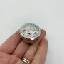 Sterling Silver Floral Pill Box  Solid Silver Flower Pill Box