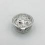 Sterling Silver Floral Pill Box