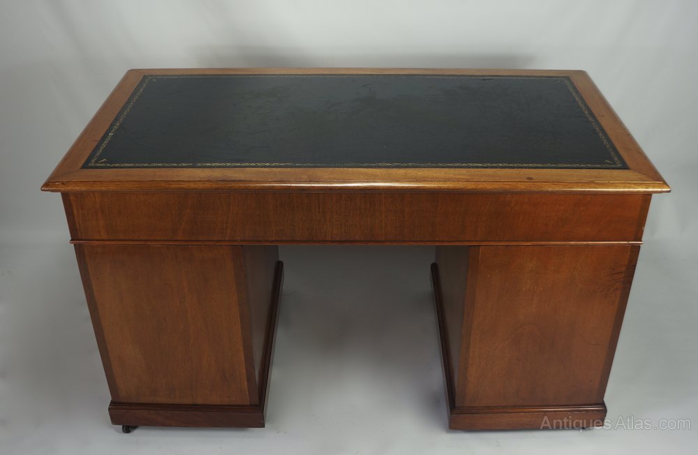 Edwardian Twin Pedestal Desk Antiques Atlas