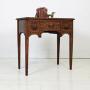  Late Victorian Oak Green Man 3 Drawer Side Table 