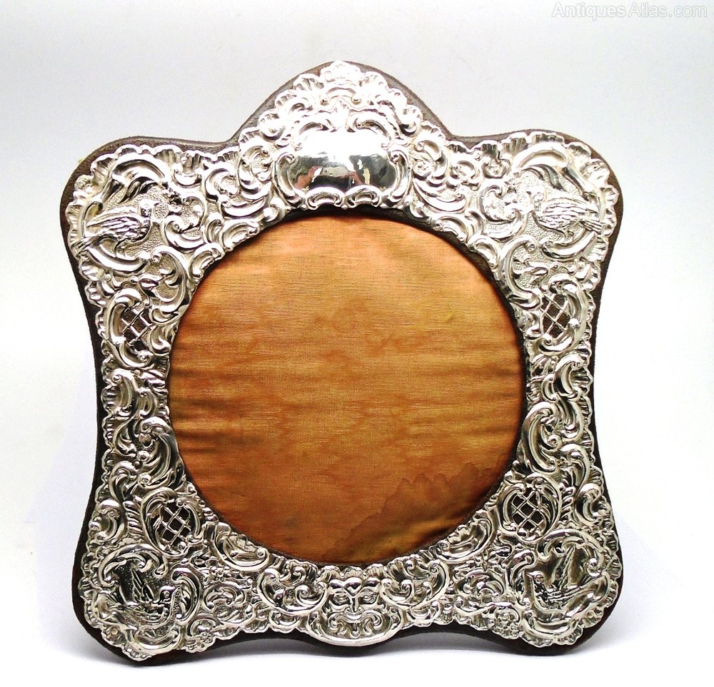 Antiques Atlas Lovely Large Antique Solid Silver Photo Frame 1905