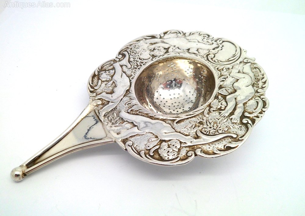 Antiques Atlas Solid Silver Tea Strainer B Muller Chester 1900