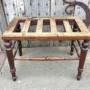19thC Walnut Single Luggage Rack