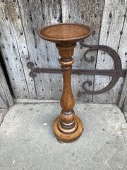 19th Century Weighted Oak Wine Table Or Stand