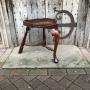 20thC Ash Saddle Seated Stool
