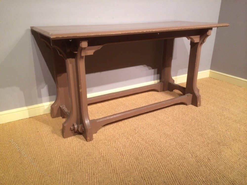 Painted Pine Alter Table Antiques Atlas