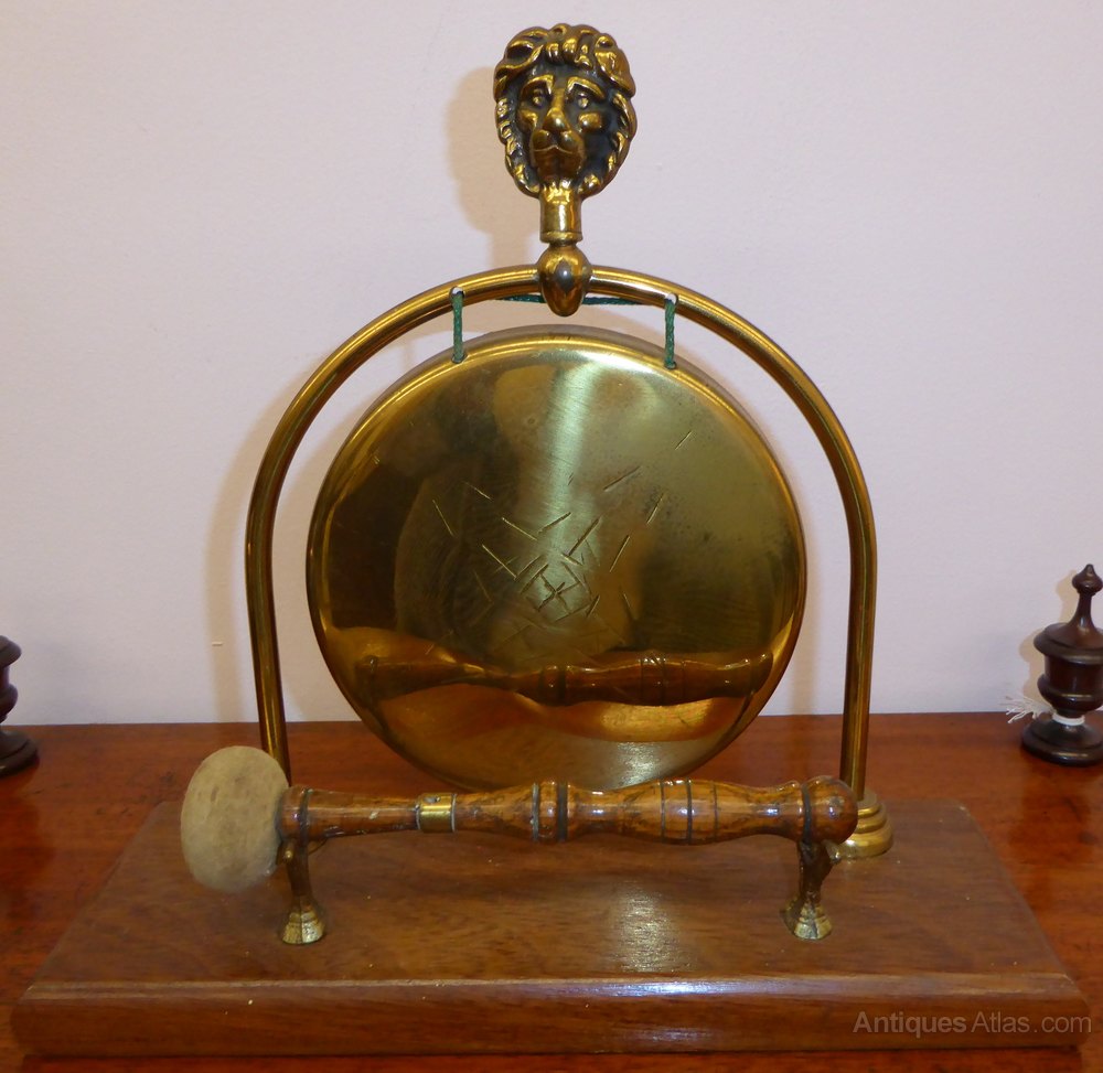 Vintage Table Top 'BRASS DINNER GONG' Antiques Atlas