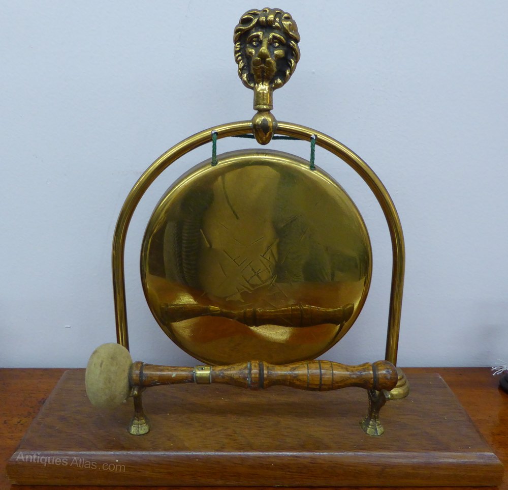 Vintage Table Top 'BRASS DINNER GONG' Antiques Atlas