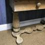 console  pine table