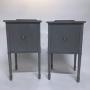 Pair of 19th Century Grey Bedside Tables