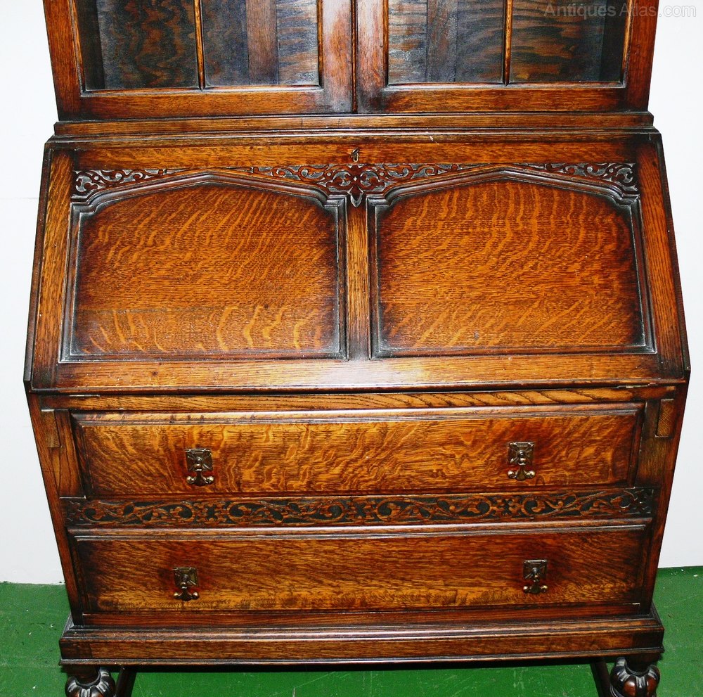 Oak Bureau Bookcase. Antiques Atlas