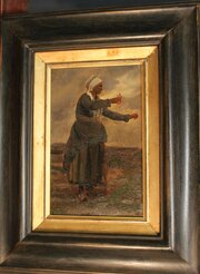 Circle Of Jules Breton. Anointing The Well C1880
