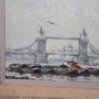 Tower Bridge, Hugh Boycott Brown oil on board