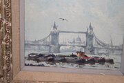 Tower Bridge, Hugh Boycott Brown Oil On Board