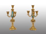 A Pair Of Napoleon III Candlesticks. France XIX C.