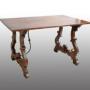 Antique refectory table in solid walnut. XVIII C.