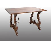 Antique Refectory Table In Solid Walnut. XVIII C.