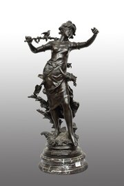 Bronze Sculpture Signed Louis Moreau. France 19thC