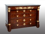 Empire Mahogany Chest Of Drawers. 19th Century.