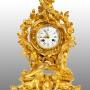 French Gilt Bronze Clock. 19th Century.