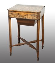 French Purple Ebony Work Table. 19th Century.