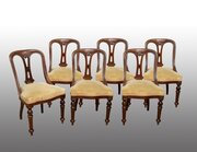 Group Of Six Victorian Mahogany Chairs.